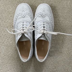 Clarks Leather Brogues in White